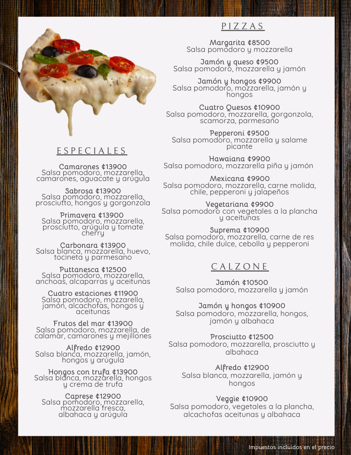 Pizzas